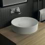 Фото Ideal Standard Conca Раковина d450хh120 мм круглая, накладная, без перелива и отв. под смес., с крепежом, цвет: белый матовый
