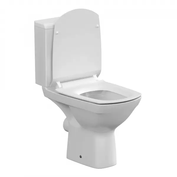 Фото Унитаз-компакт Cersanit Carina NEW CLEAN ON 011 3/5,кр.дюр. slim lift,easy-off, белый, Сорт1 фарфор прямоугольная (S-KO-CAR011-3/5-COn-S-DL-w)