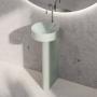Фото BETTE Suno Pedestal Раковина напольная 34x84cм, с 1 отв., BetteGlasur Plus, цвет: Salvia