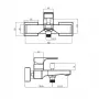 Фото Смеситель для ванны Villeroy & Boch Architectura Square TVT125001000K5 черный матовый