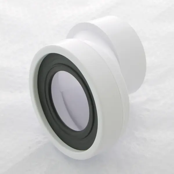Фото Труба фановая McAlpine L=125 мм с 40 мм смещ., вход 97-107 мм, выход 110 мм (MRWC6)