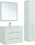 Фото Тумба с раковиной Aquanet Августа 80 белый глянец (00277508+812-80)