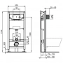 Фото Комплект унитаза с инсталляцией Ideal Standard Tesi AquaBlade T386801