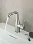 Фото Смеситель для раковины GROHE Essence с донным клапаном, M-size, суперсталь (24173DC1)