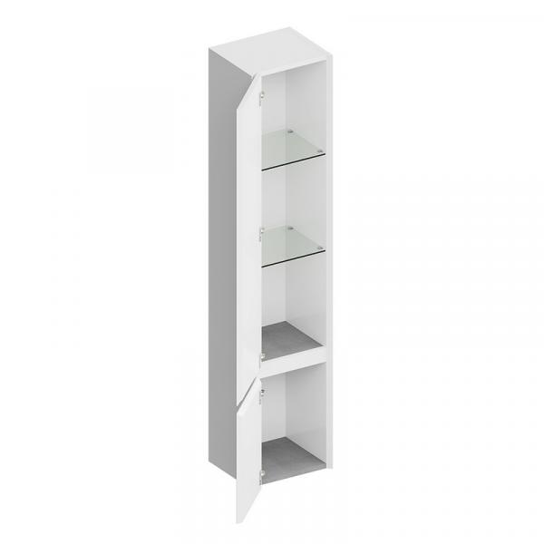 Фото Kerama Marazzi CUB.165Lh\WHT.M Пенал Cubo/Кубо подвесной левый 165, белый матовый